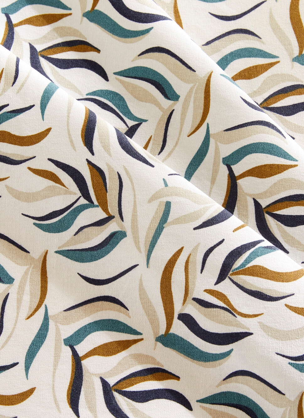 NAPPE ENDUITE IMPRIMÉ FEUILLES CLOÉ MULTICOLORE