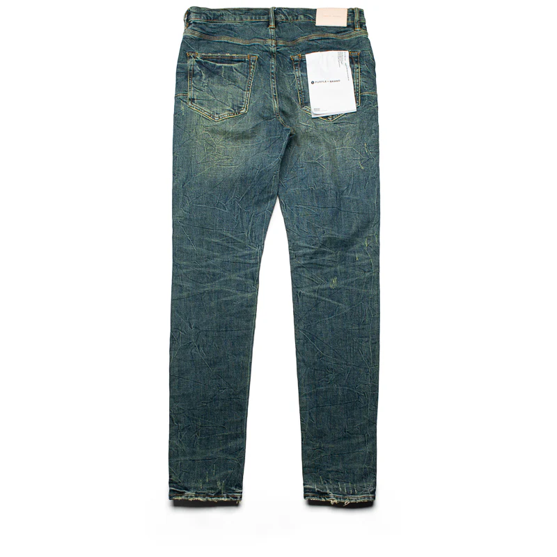 Purple Brand Dirty Patina Low Rise Skinny Jean - Dark Indigo