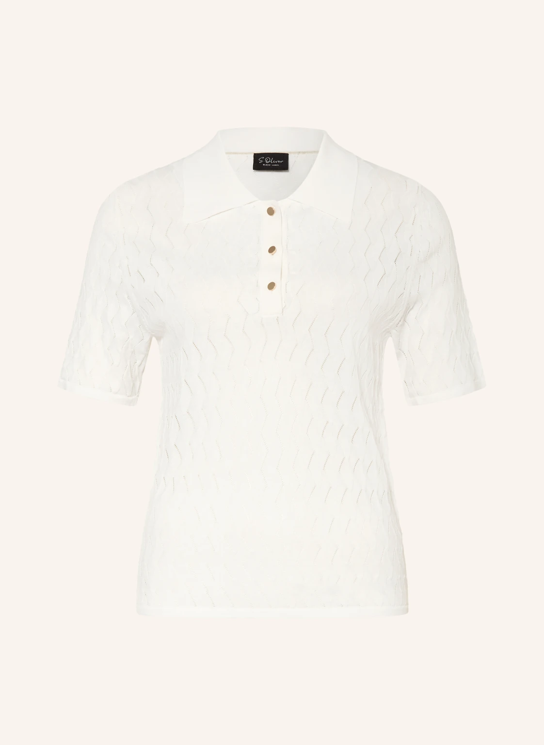 s.Oliver BLACK LABEL Strick-Poloshirt