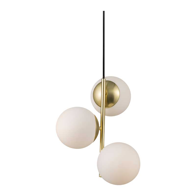 Nordlux Lilly Hanglamp - 3-lichts E14 - Messing