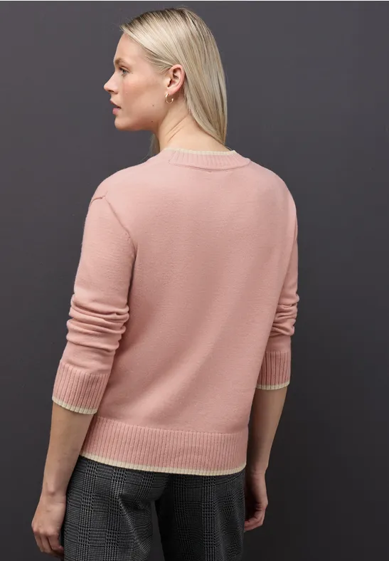 Pullover mit Kontrastdetails