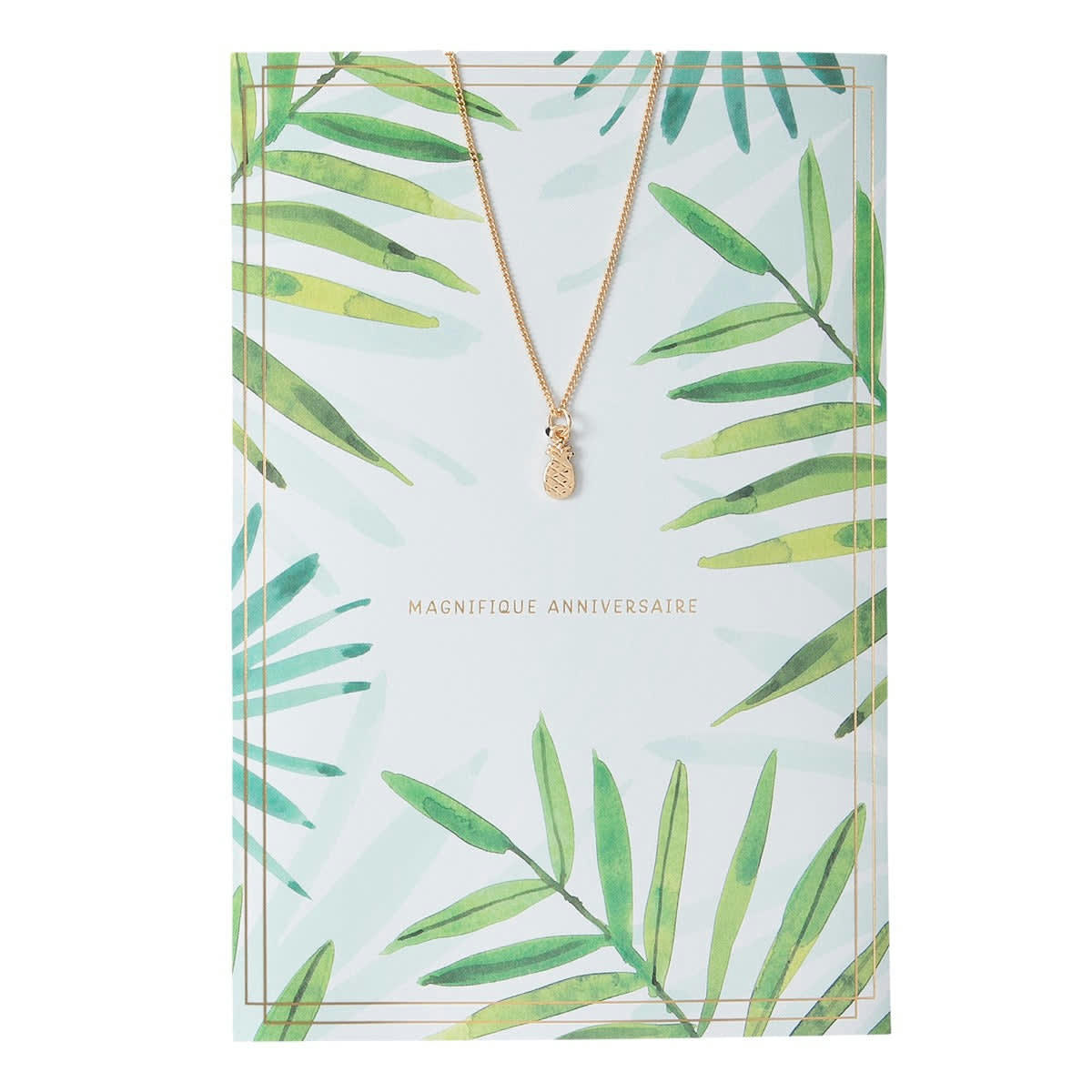 - Carte Anniversaire Femme Collier Ananas