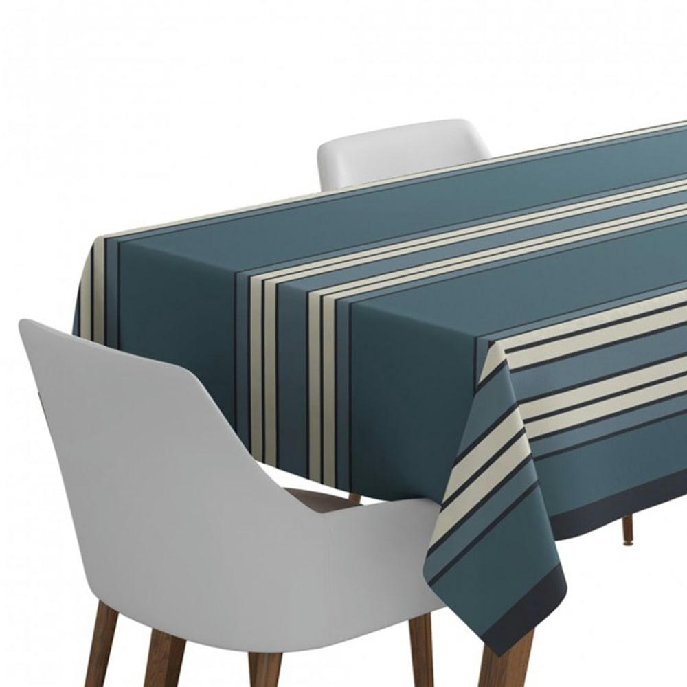 ESPELETTE - Nappe bleu 170x170