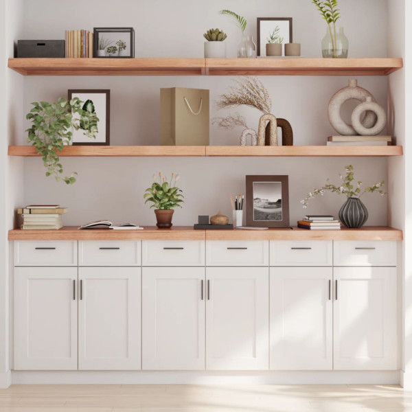 VidaXL Półka brązowa 220x50x(2-6) cm lakierowane