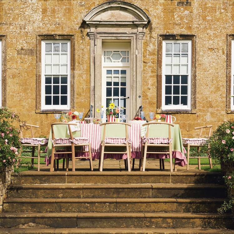 Habitat x Sanderson & National Trust Berries Glass Jug