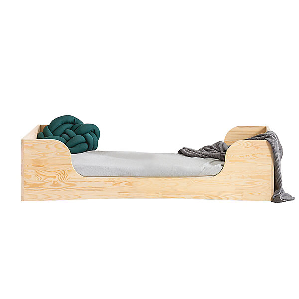 Lit 90x200 sommier inclus Noelie Bois