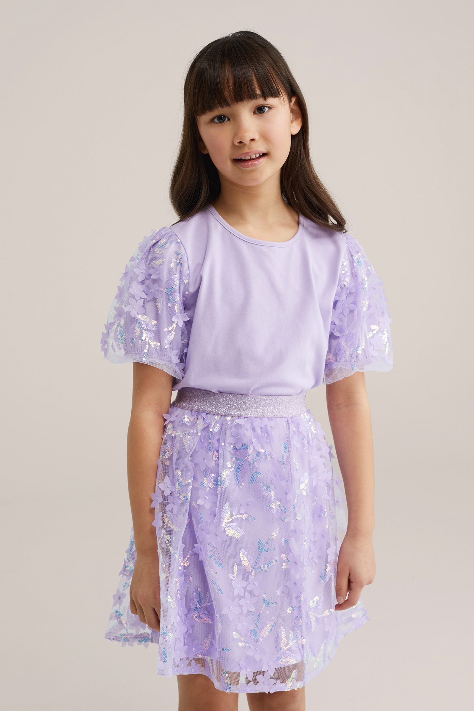 Meisjes T-shirt met pailletten