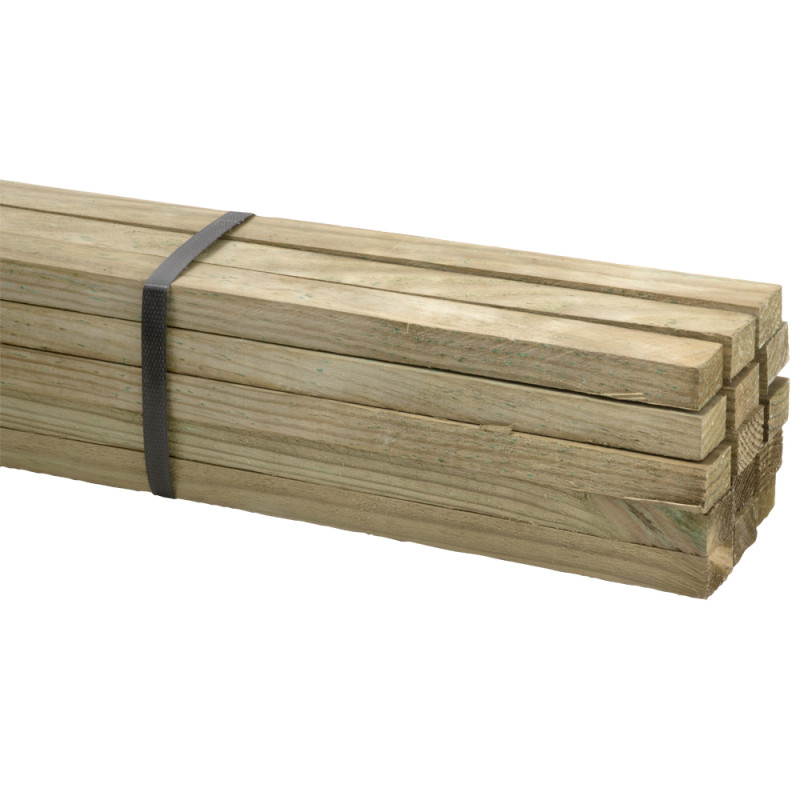 Bois brut 300 x 3,1 x 1,9 cm 15 pièces