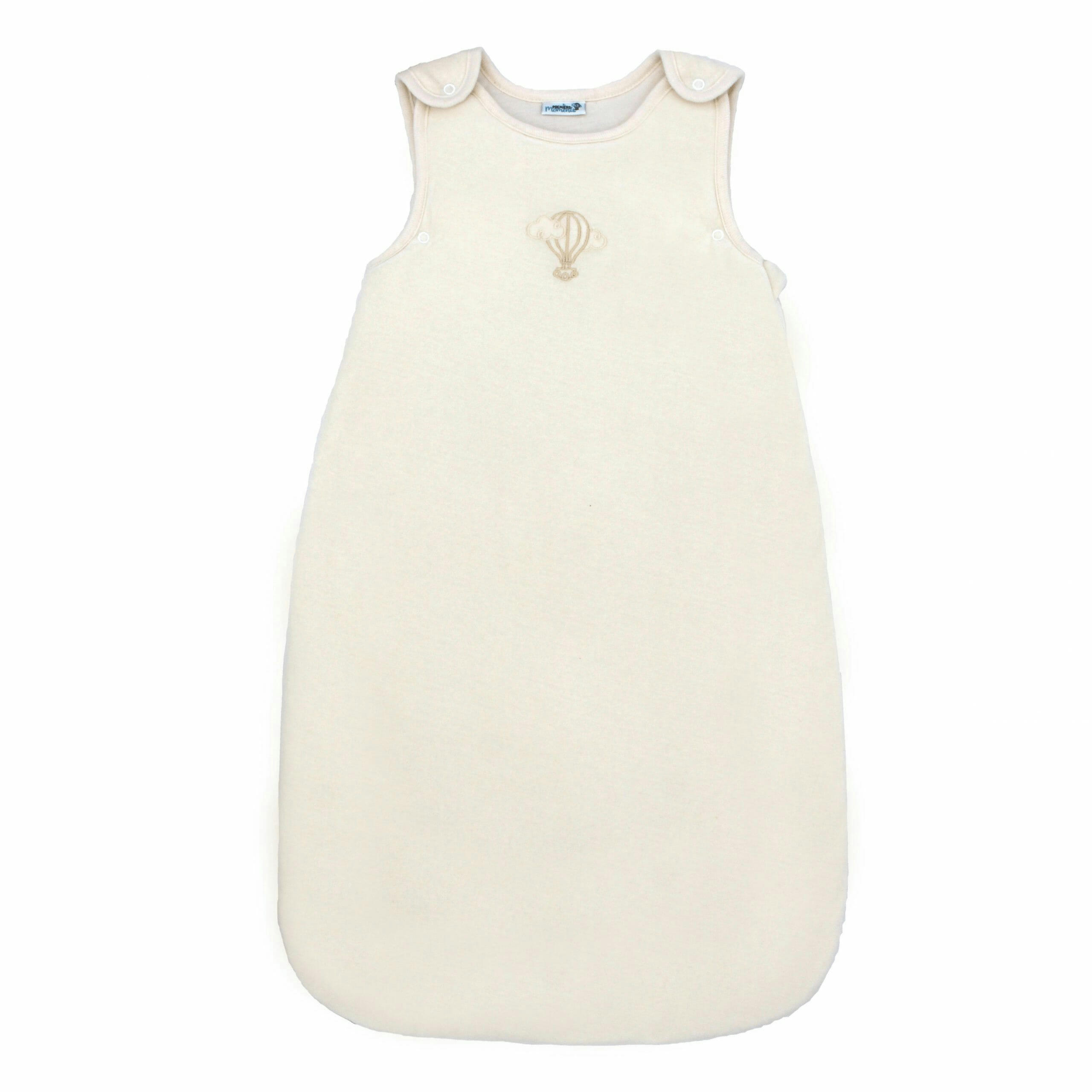 - Gigoteuse évolutive 3-6 mois en Velours & Coton Bio Crème