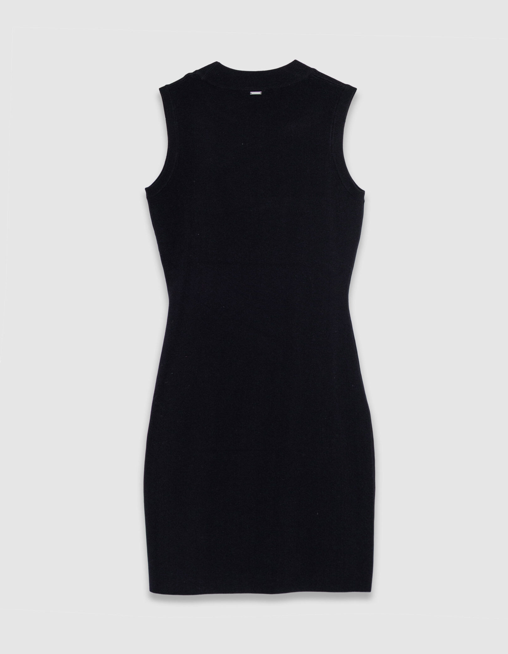Robe tube noire tricot fin moulant Femme
