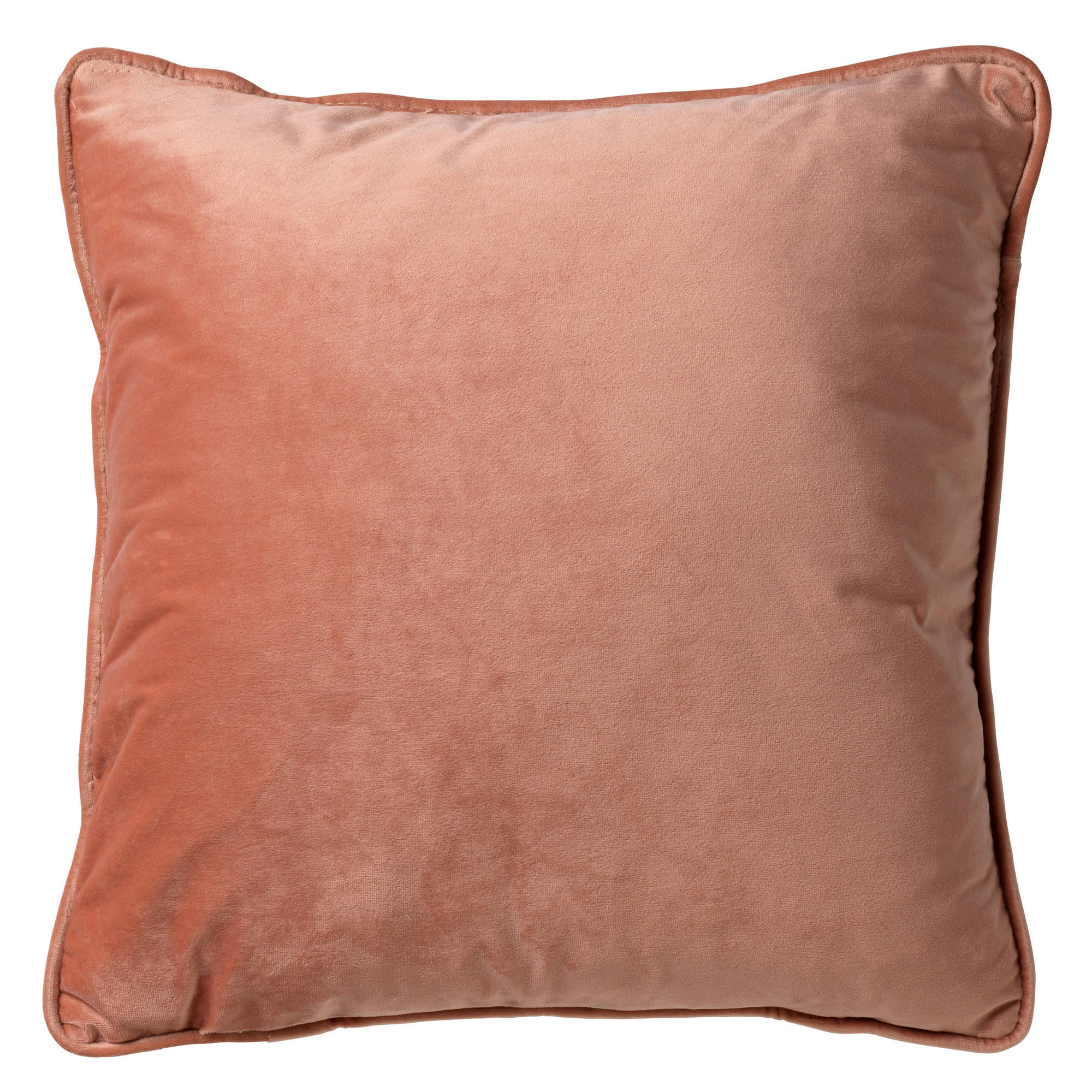FINN - Coussin - rose en velours 45x45 cm uni