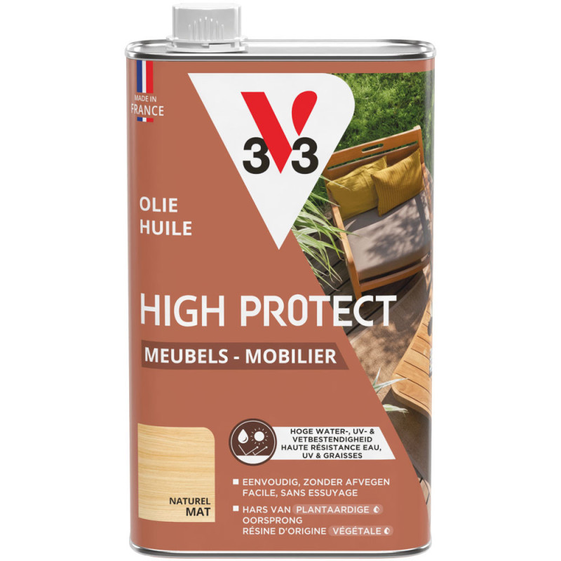 Huile pour mobilier de jardin High Protect naturel 1 L V33