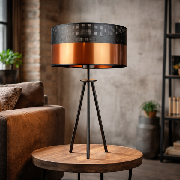 Stylowa lampka nocna ALTA GLAM CZARNY