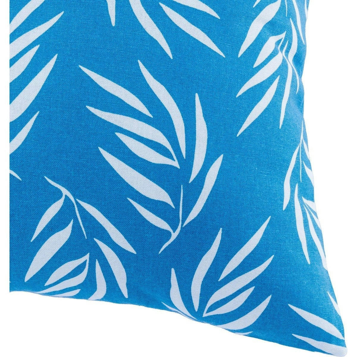 FOLIAGE - Housse de coussin d'extérieur coton  50x50 bleu