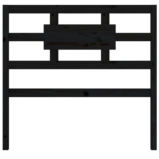 NNEVL Bed Headboard Black 95.5x4x100 cm Solid Wood Pine