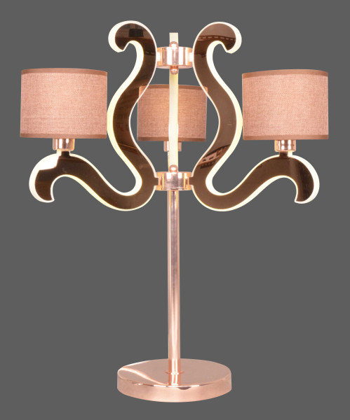 3 LAMPA ambrosia gabinetowa 3x40w e14   18,4w led miedziany