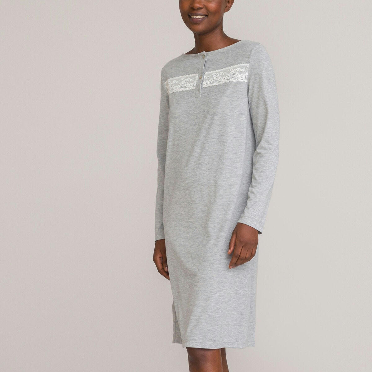 Chemise de nuit manches longues