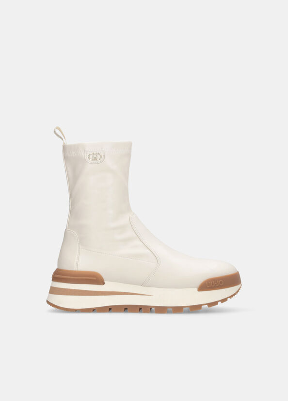 Stivaletti con tomaia stretch