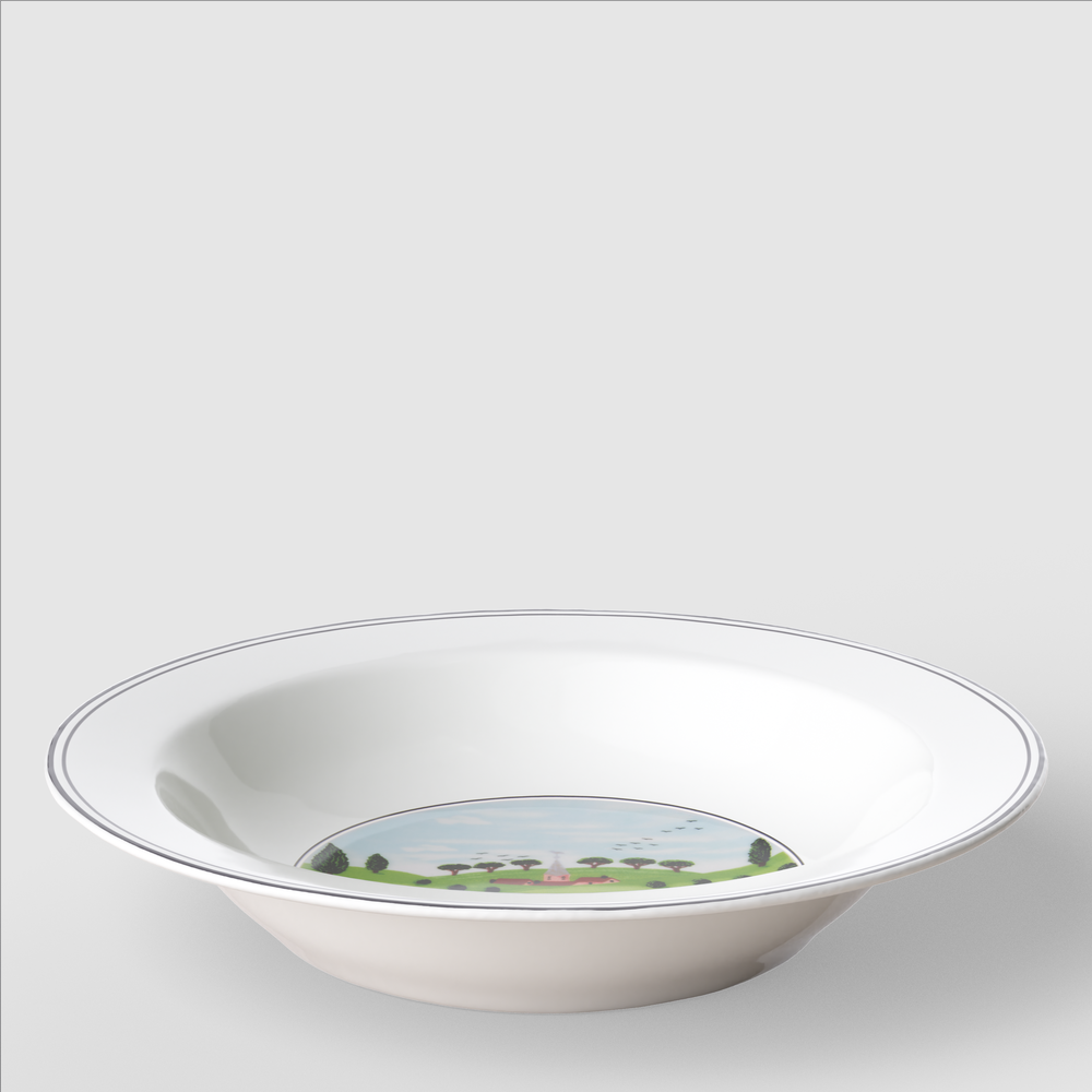 Design Naif Centerpiece bowl - Multi-colored, 7.5 oz, Premium Porcelain