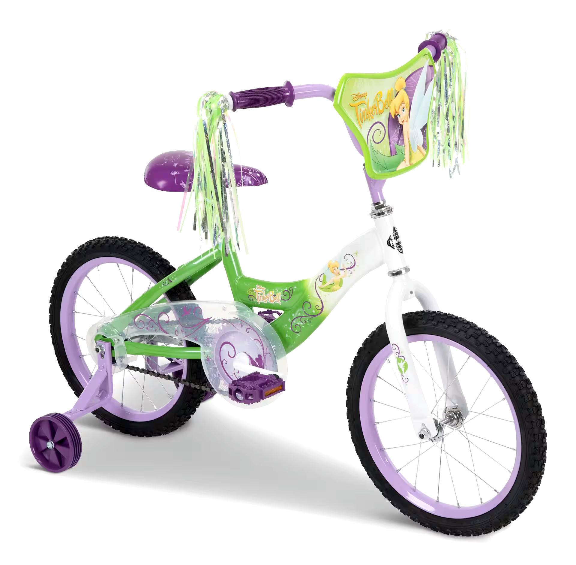 Disney Tinkerbell Kids' Bike, 16-in, White/Green