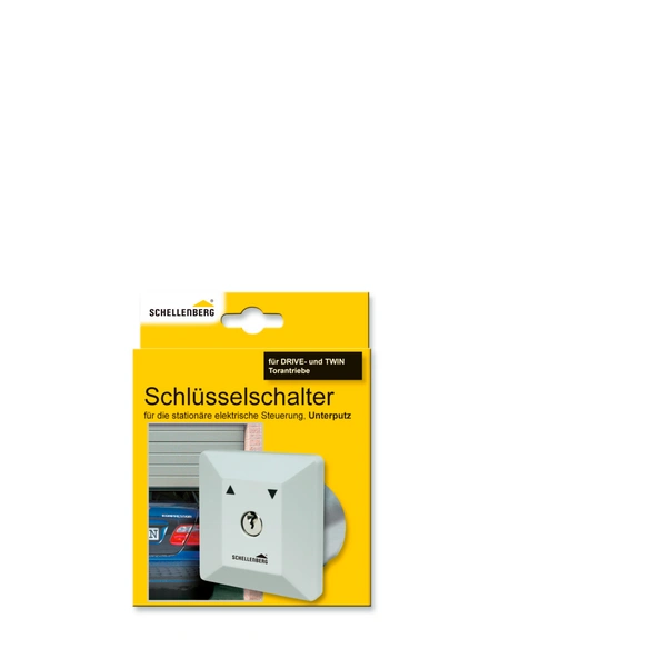 Schalter »Schlüsselschalter«, BxLxT: 8 x 8 x 5,8 cm, weiß