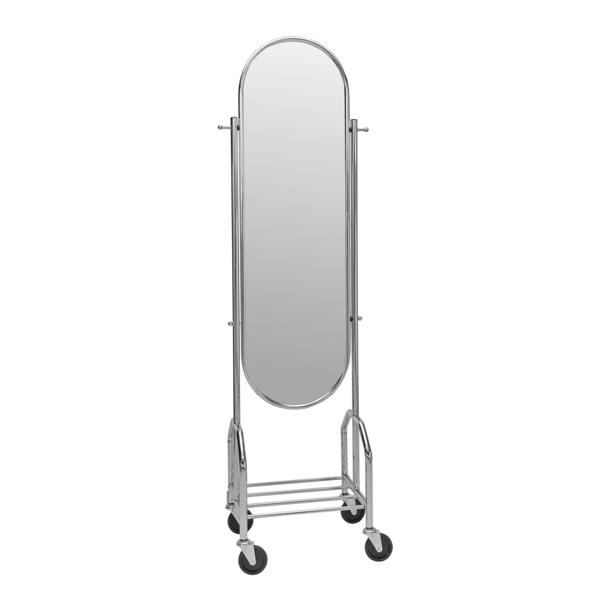 House Doctor - Image Standspiegel auf Rollen, silber