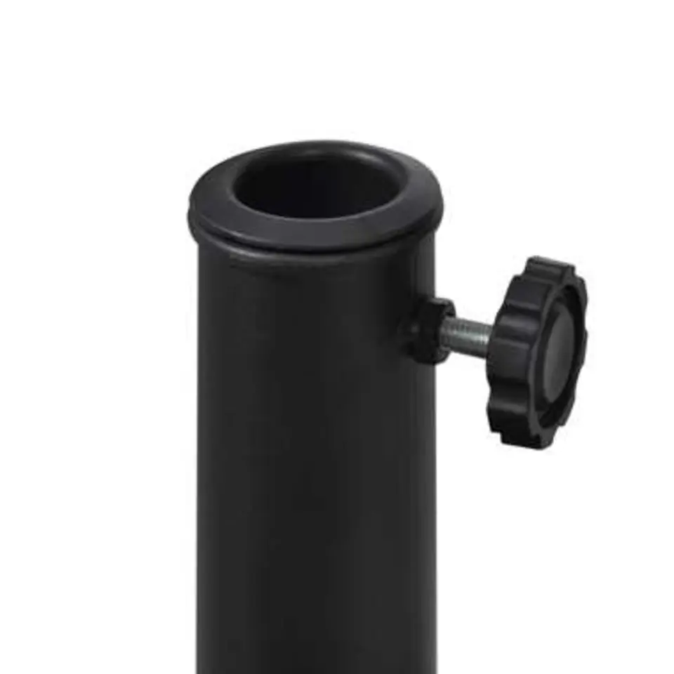 vidaXL - Parasolvoet - Zwart - Staal