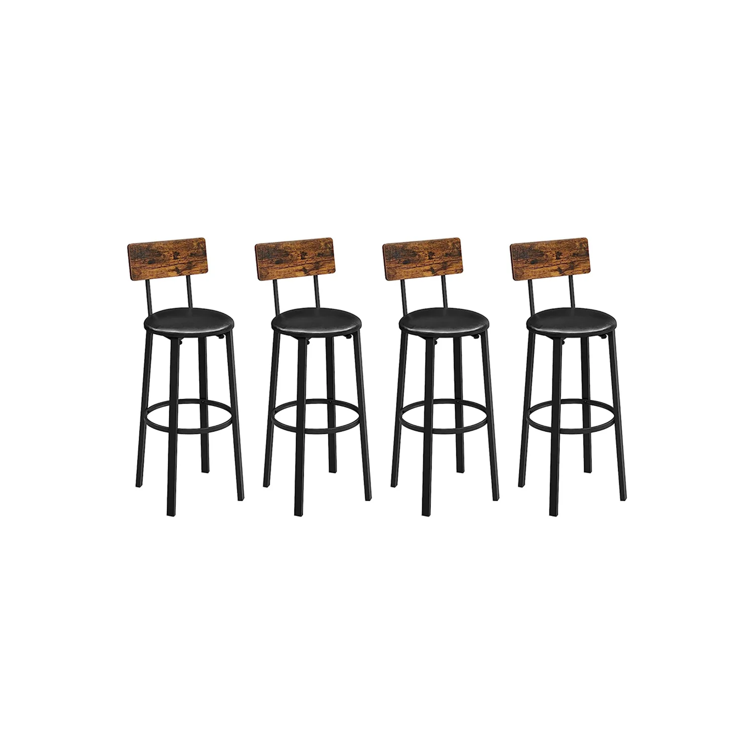 Chaises de bar avec repose-pieds