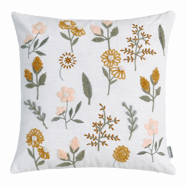 CAPA PARA ALMOFADA 45 CM X 45 CM FLEUR E BRANCHE