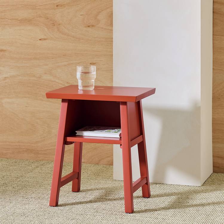 Habitat Kyoto Bedside Table - Red