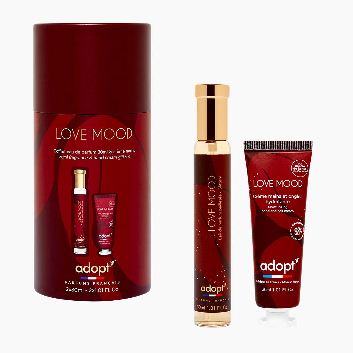 Love MoodCoffret eau de parfum 30 ml   creme mains 30 ml