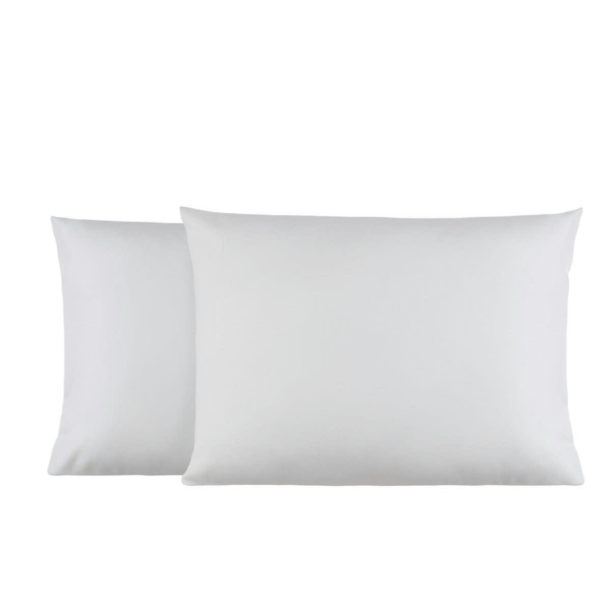 TOUDOUX - Lot de 2 Taies d'oreiller en Molleton Gris 50x70 cm