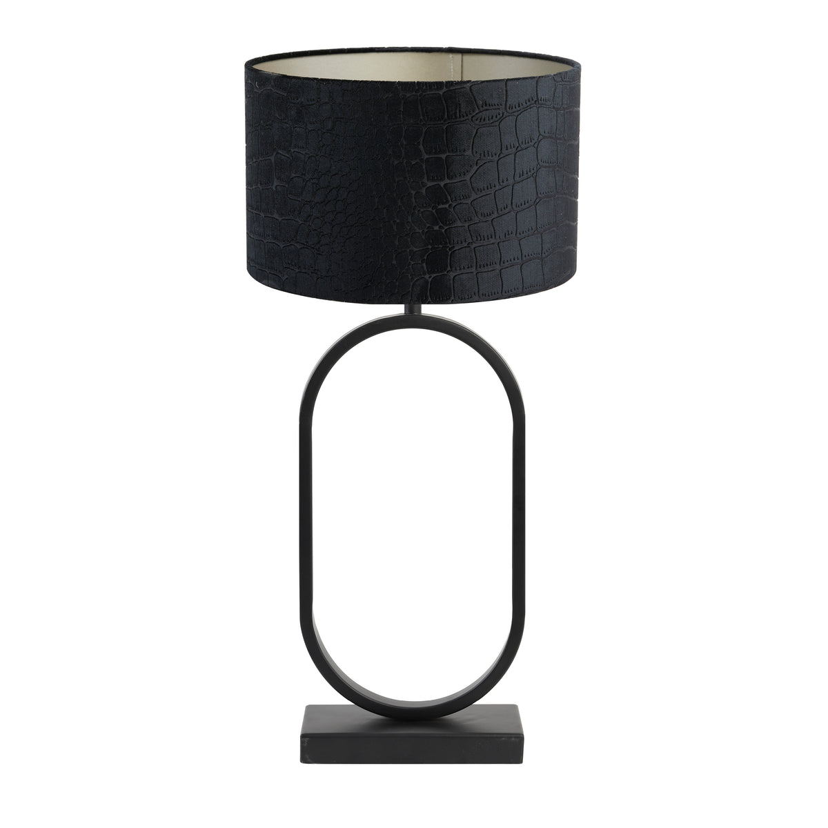 Light & Living tafellamp Jamiri/Praya - zwart, zwart - 30x30x67cm