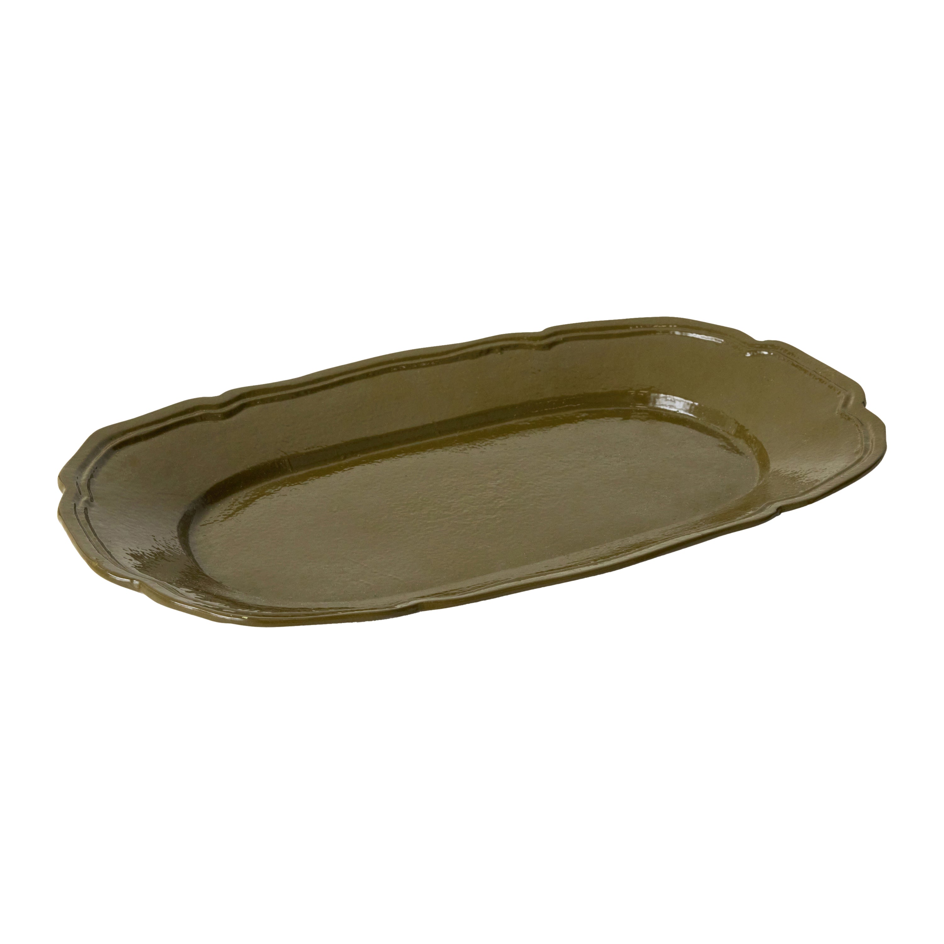 HKliving New Classics Serveerschaal B 35 cm - Olive