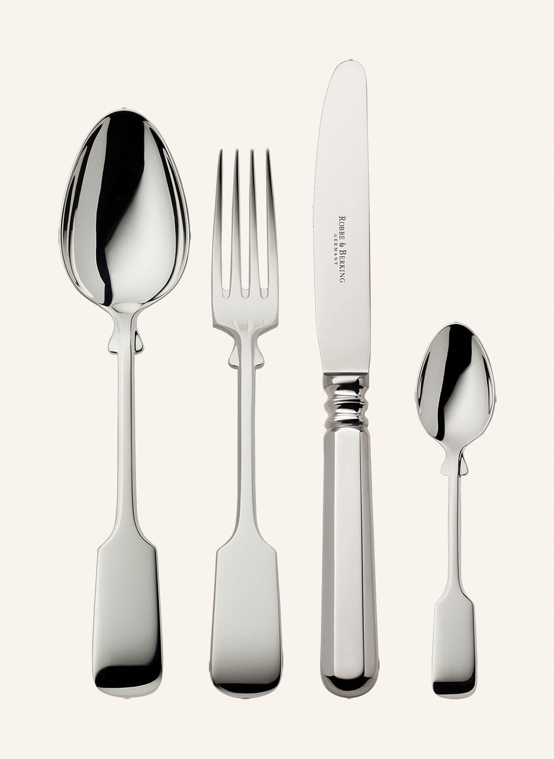 ROBBE & BERKING 4-tlg. Besteckset ALT-SPATEN