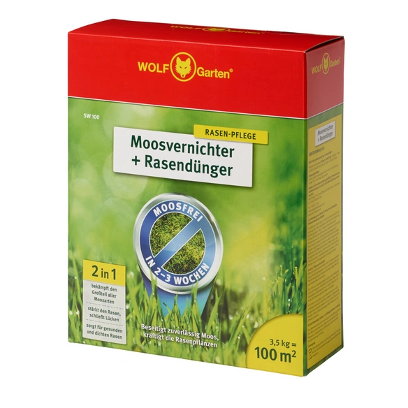 Rasendünger & Moosvernichter »SW 100«, 3,5 kg, für 100 m², schützt vor Moos