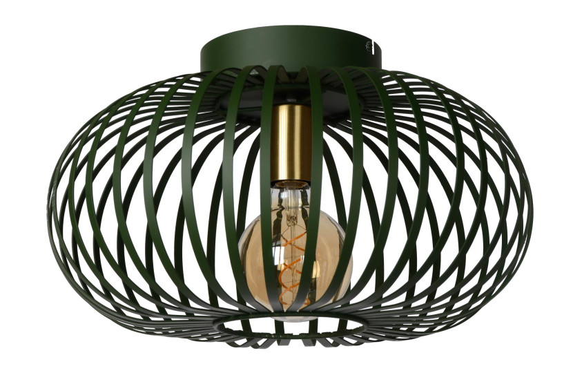 Lampa sufitowa zielona MANUELA 1xE27x60W wym: 23x40x40 cm Lucide