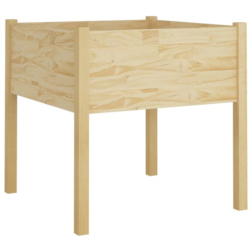 NNEVL Garden Planters 2 pcs 70x70x70 cm Solid Pinewood