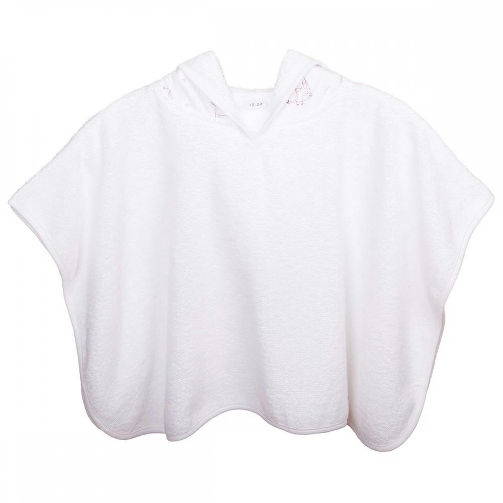 ANIMAUX ROSE - Poncho de bain 0-2 ans rose