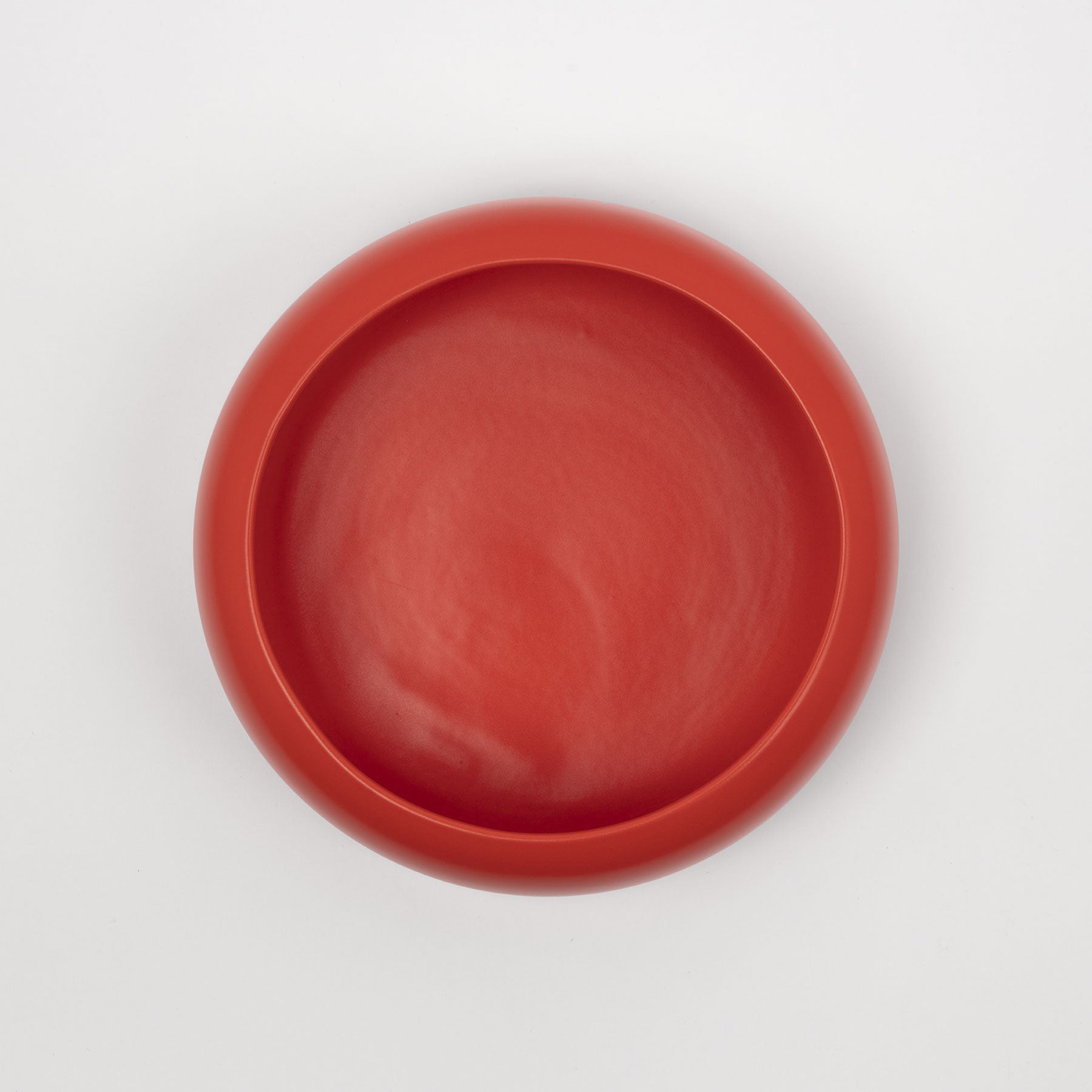 Strong Coral Rounded Rim Decorative Bowl
