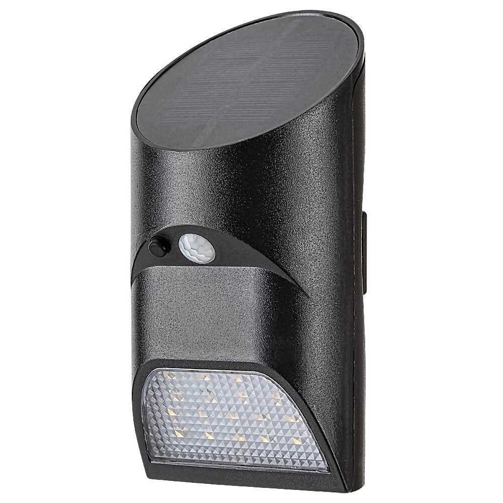 Kinkiet zewnętrzny solarny z czujnikiem LED 3.6W Sepik czarny 77013 Rabalux