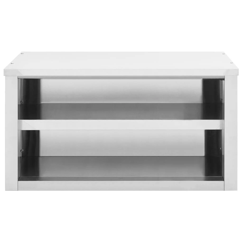 vidaXL Kitchen Wall Cabinet 35.4 x 15.7 x 19.7 Stainless Steel