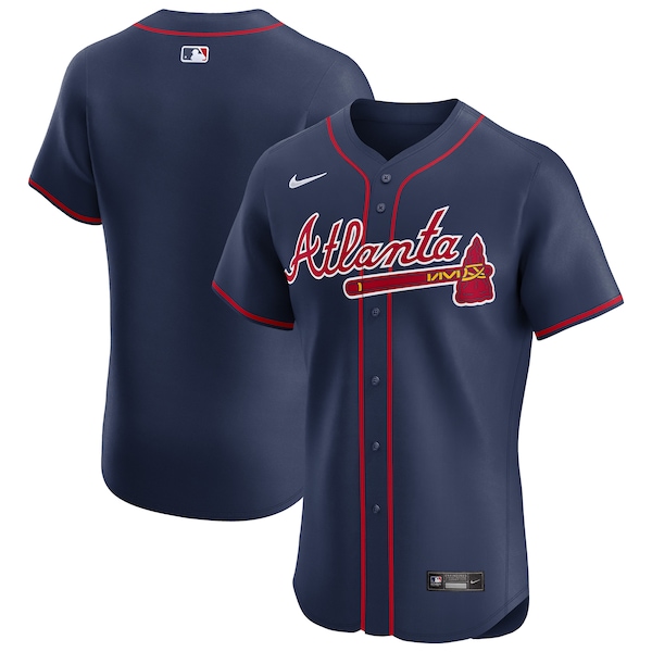 Atlanta Braves Nike Alternate Elite Jersey - Navy