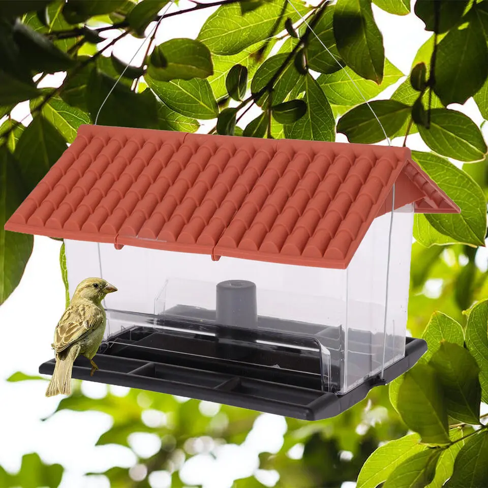 Pro Garden Vogelvoederhuisje - kunststof - 31 x 23 x 21 cm