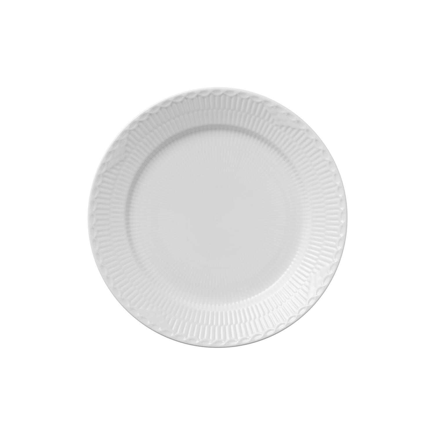Hvid Halvblonde tallerken ø 27 cm