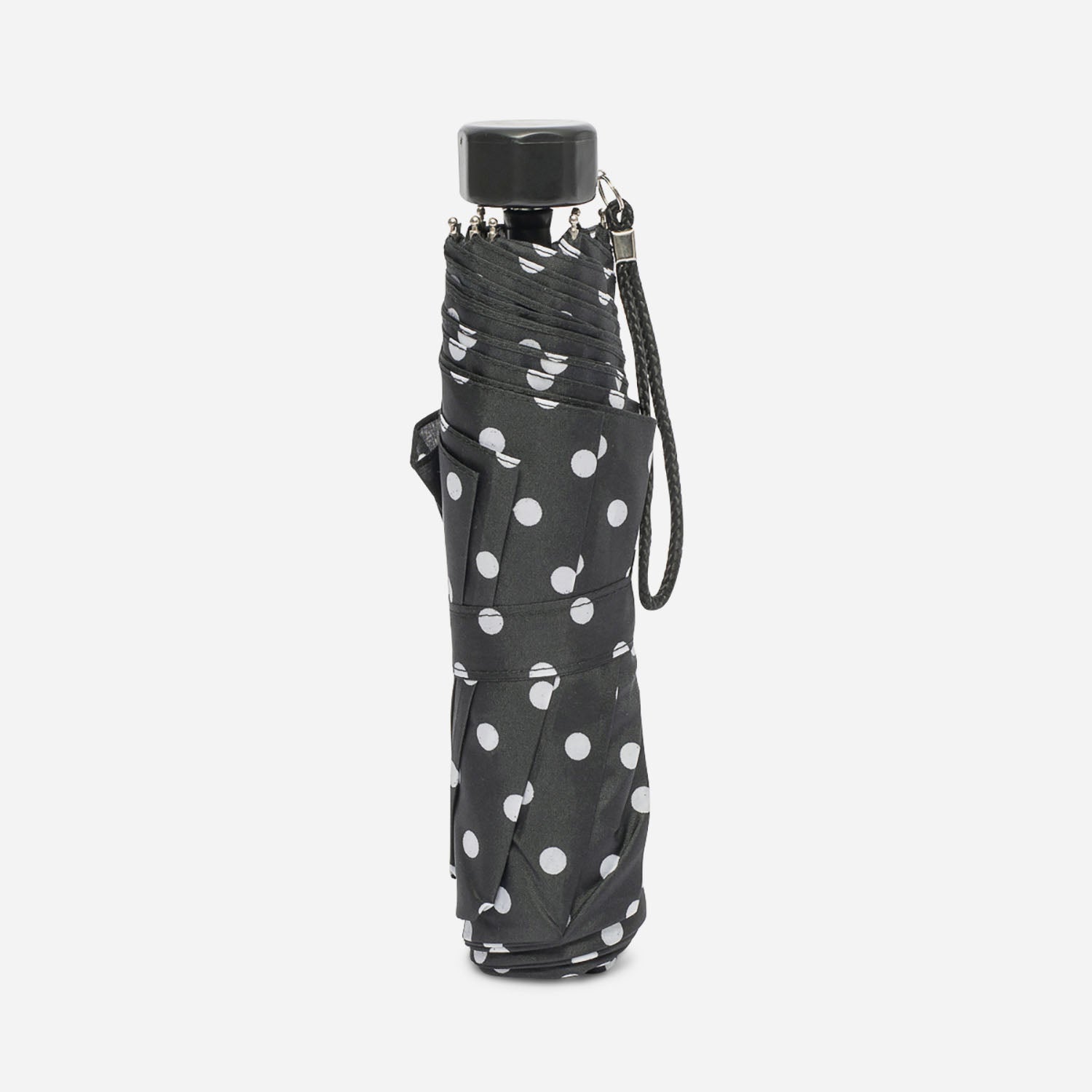 Parapluie noir à pois