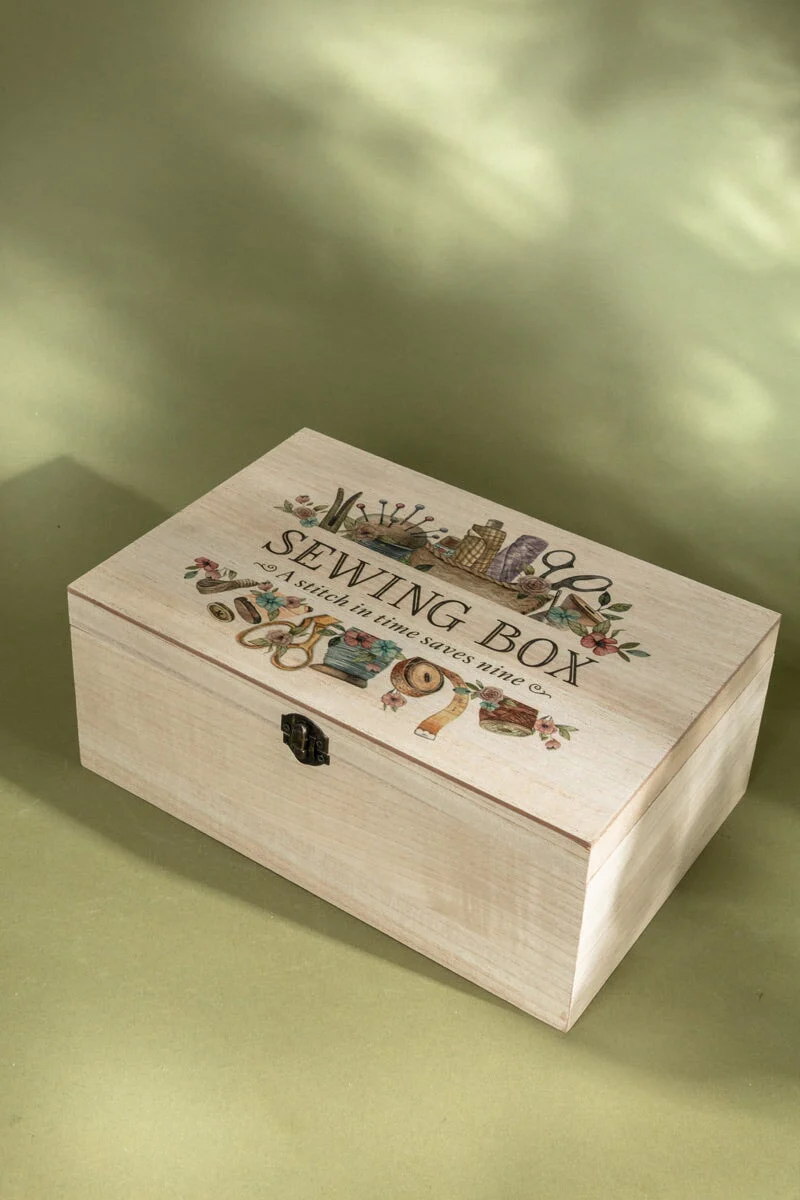 Wooden Sewing Box