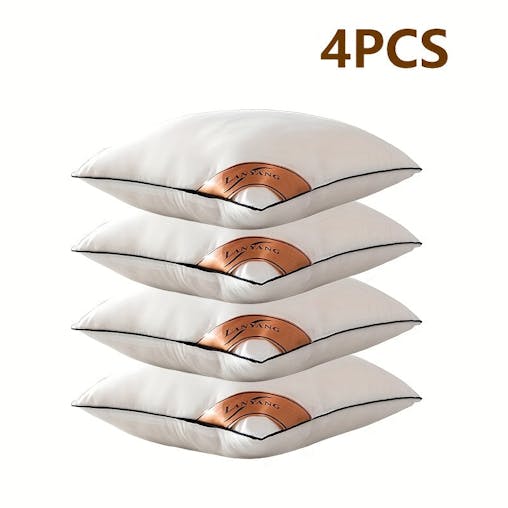 NNETM High-Rebound White Throw Pillows Set (4 pcs)