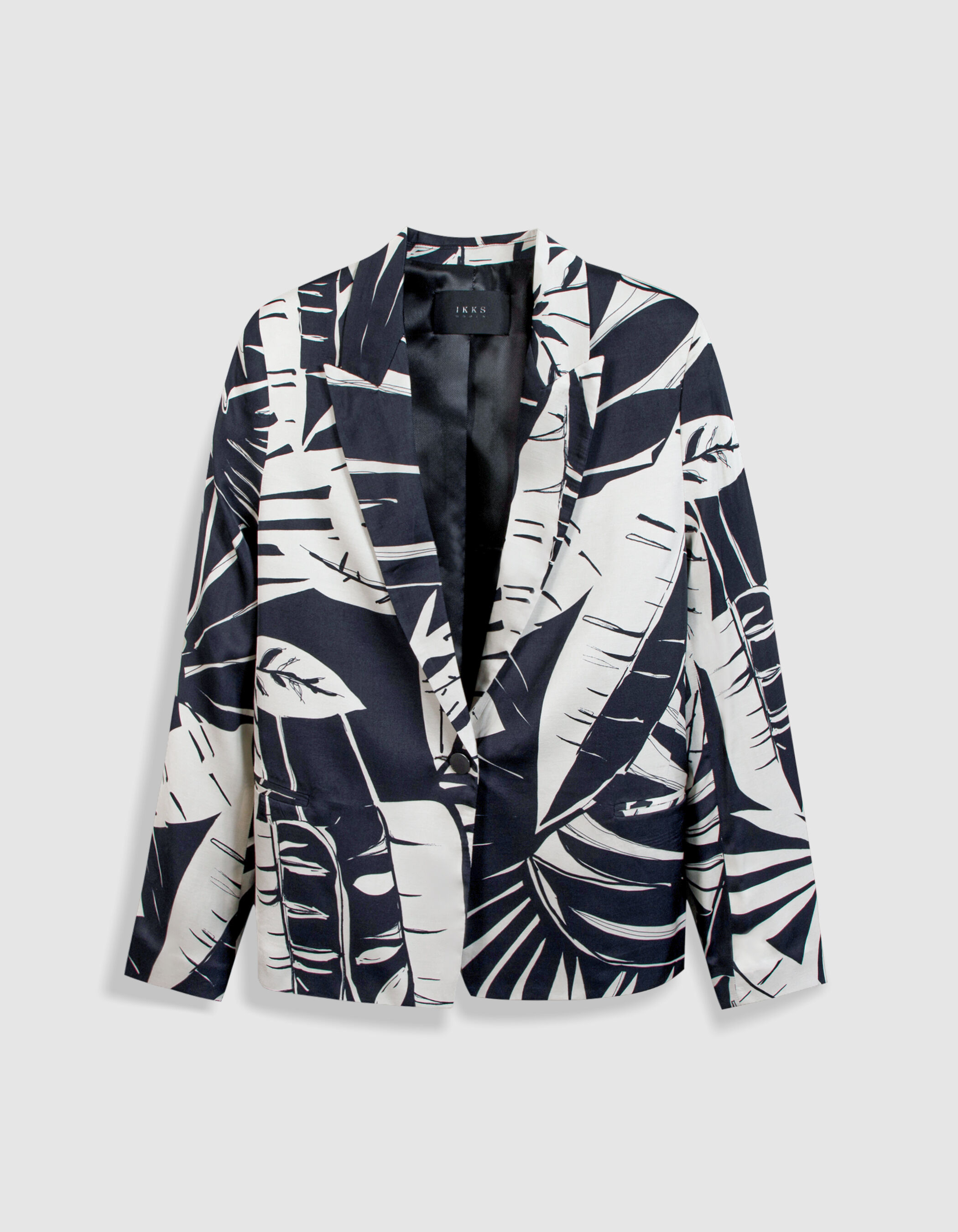 Veste de costume imprimé tropical Femme