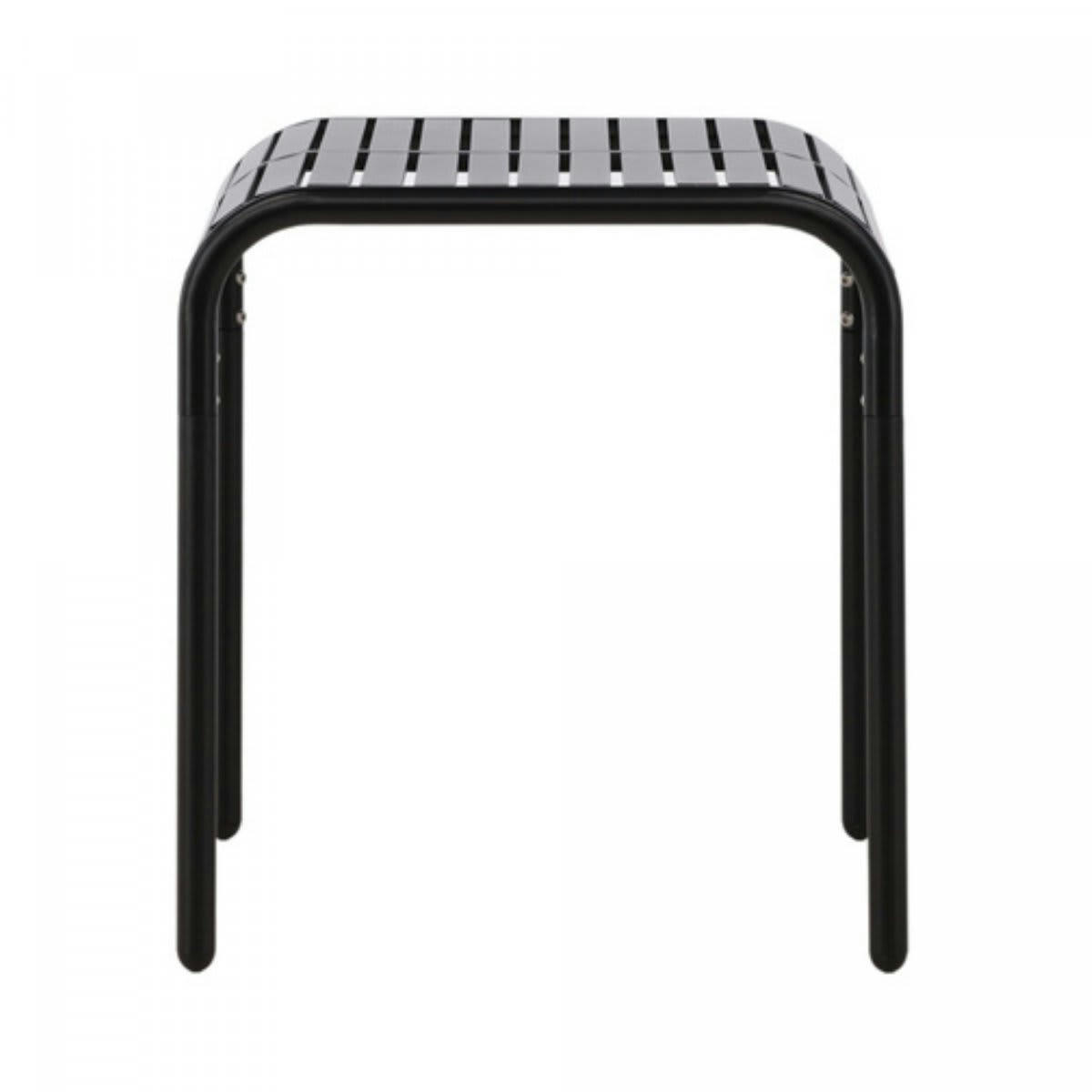 ANGELE - Table de jardin en aliminium 70x70cm noir
